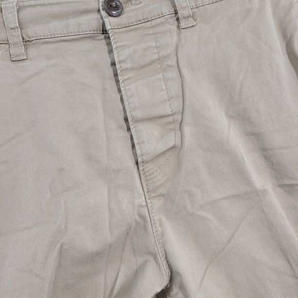 Asos Men Pants Chino Beige Cotton Blend Bootcut Straight Leg Work Career 34X30 - Picture 4 of 11